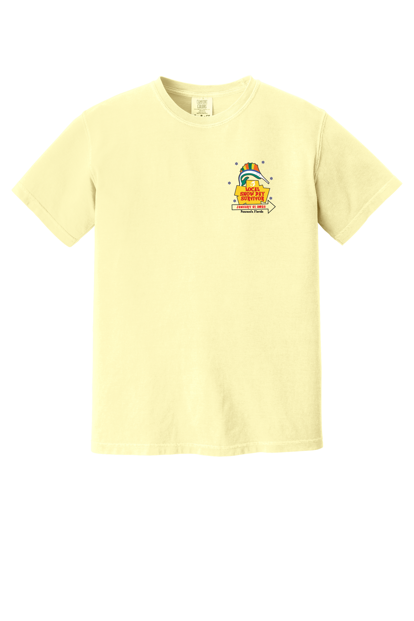 Mermaid Pensacola Snow Day Survivor T-Shirt