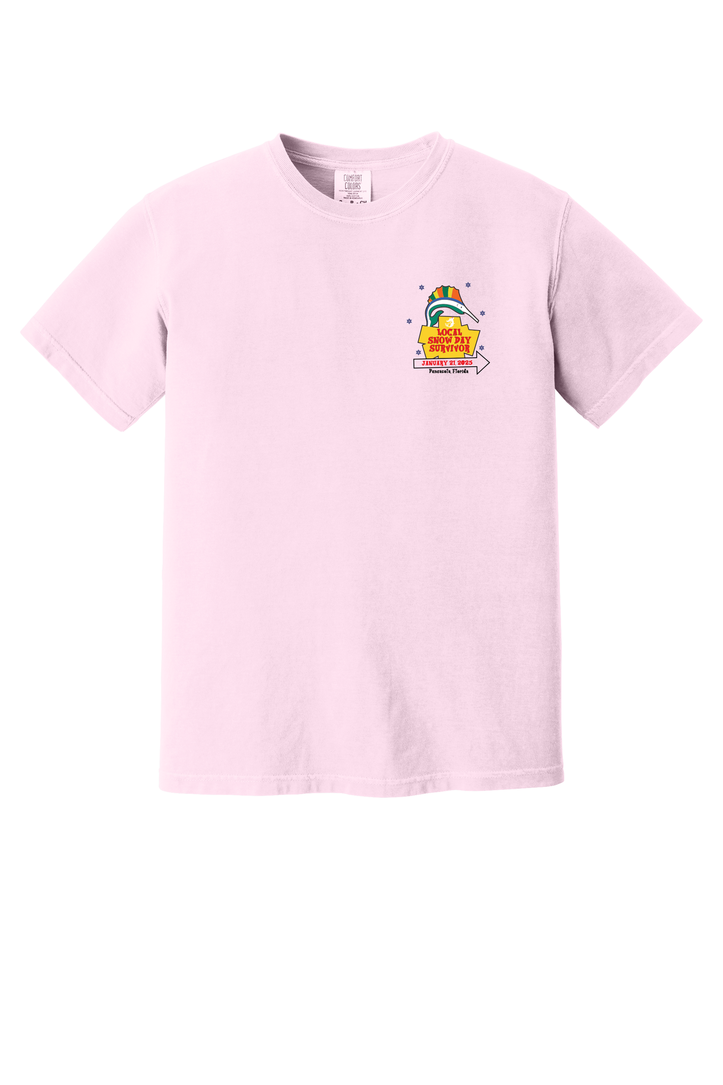 Mermaid Pensacola Snow Day Survivor T-Shirt