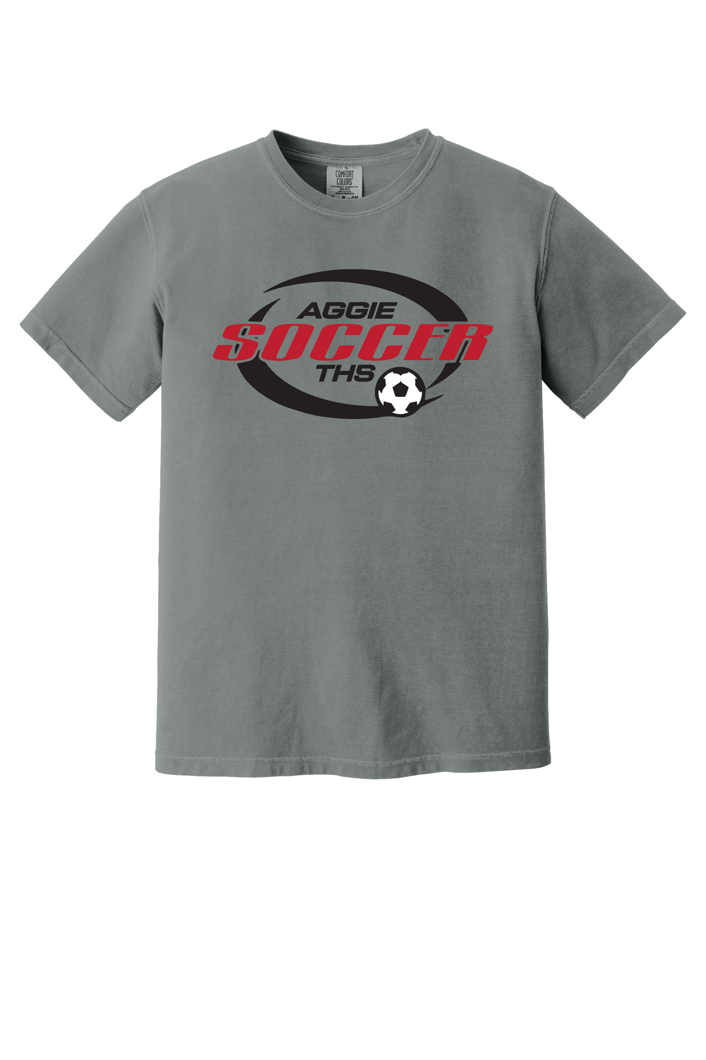 THS Aggie Soccer Gray Comfort Color T-Shirt
