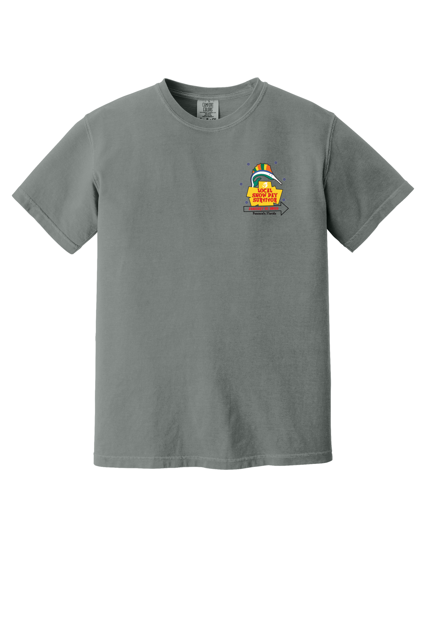 Mermaid Pensacola Snow Day Survivor T-Shirt