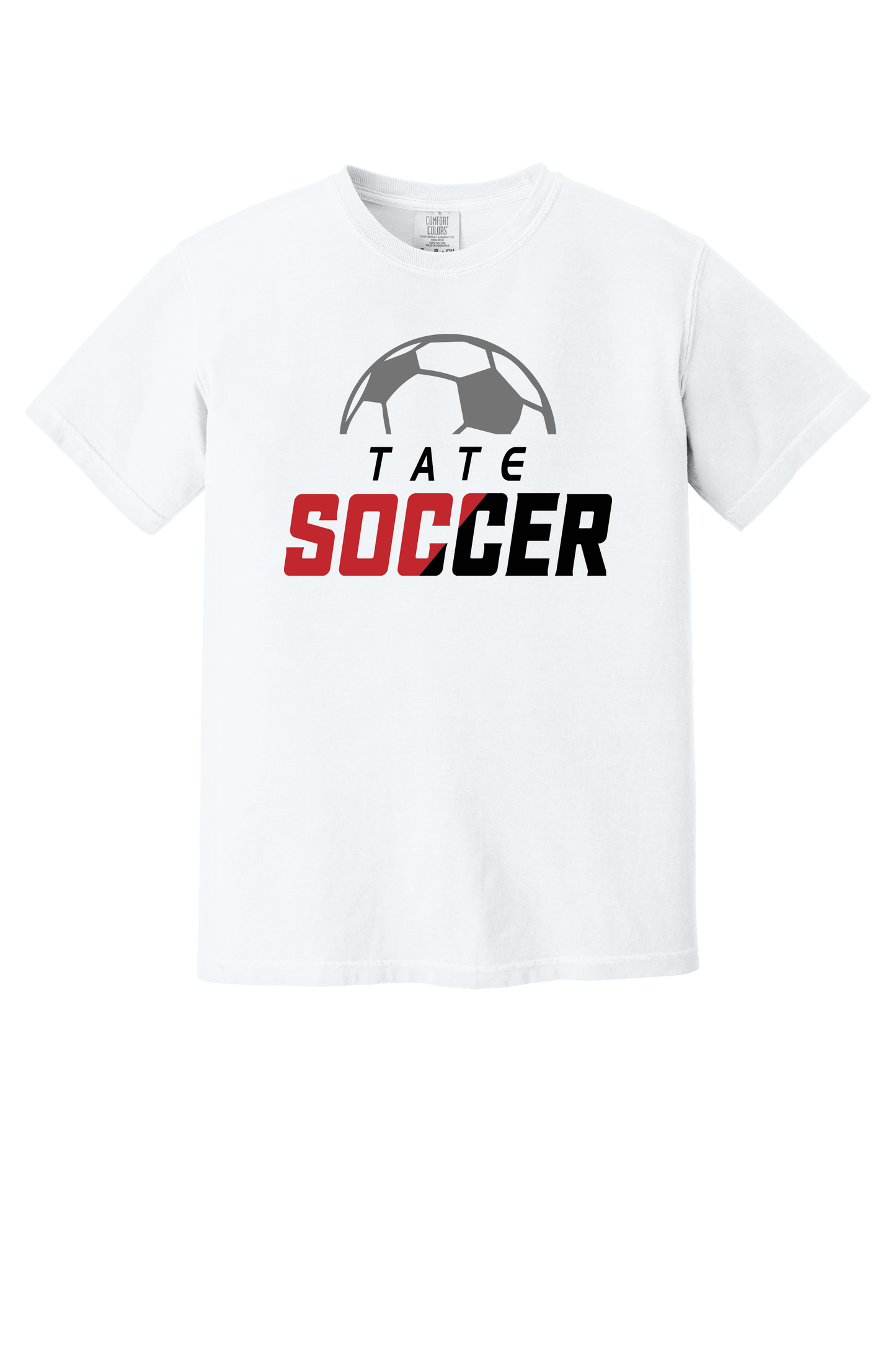 Tate Soccer White Short Sleeve T-Shirt
