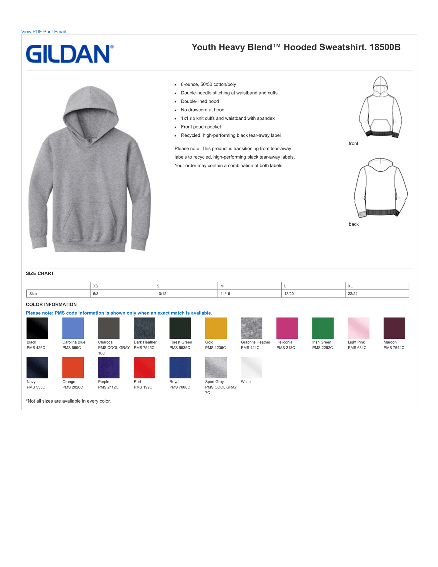 Oakcrest Red Hoodie
