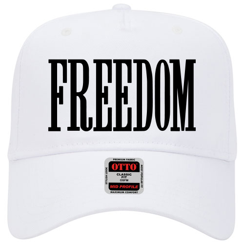 Freedom-Large Font 5 Panel Otto Cap