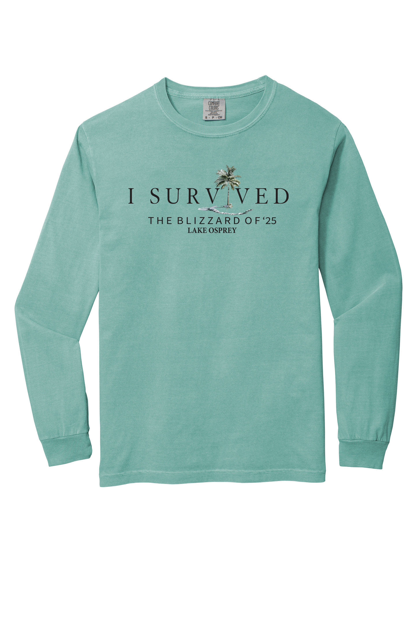 Lake Osprey I Survived the Blizzard of 2025 Long Sleeve T-Shirt