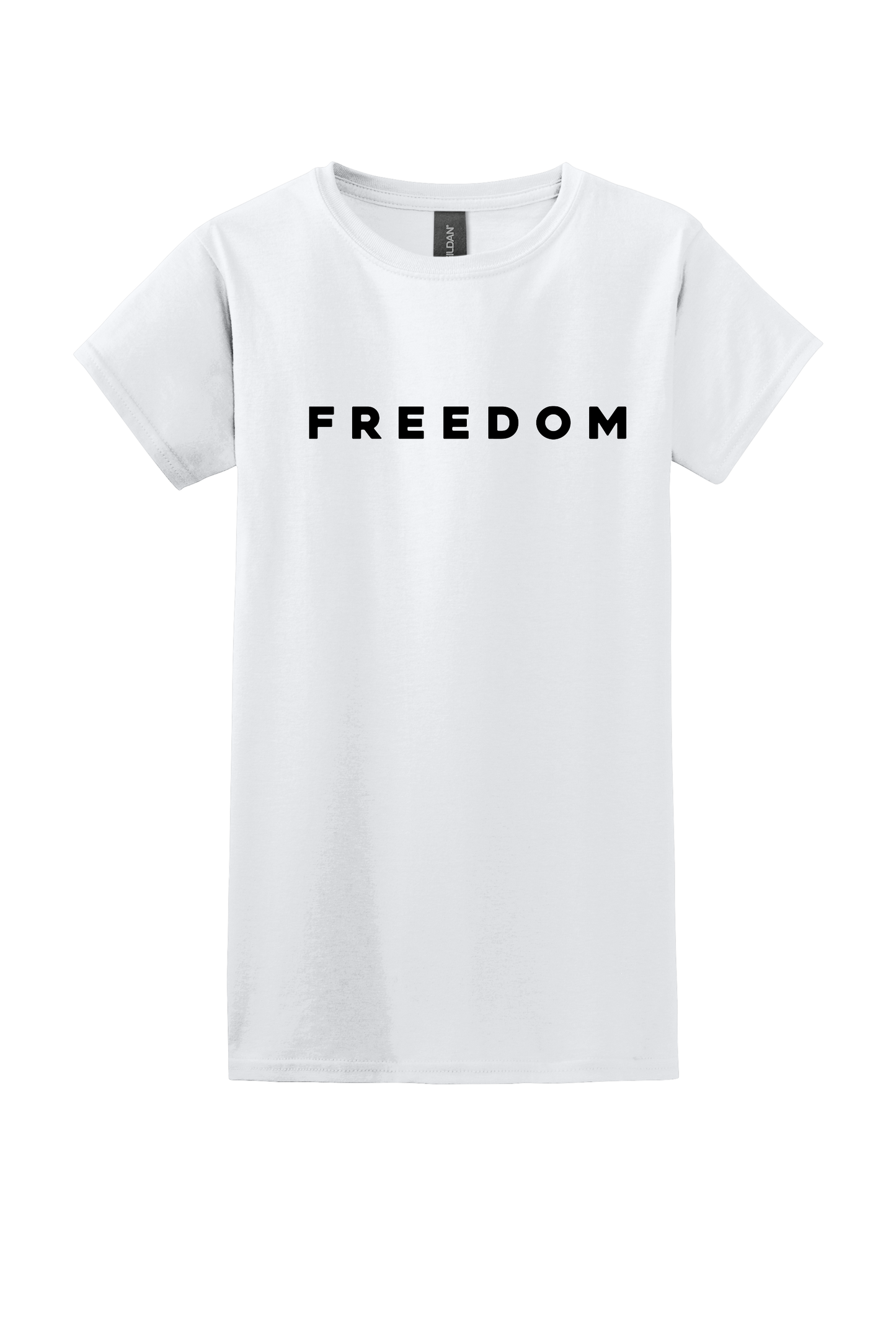 Freedom Gildan Softstyle Ladies T-Shirt-White