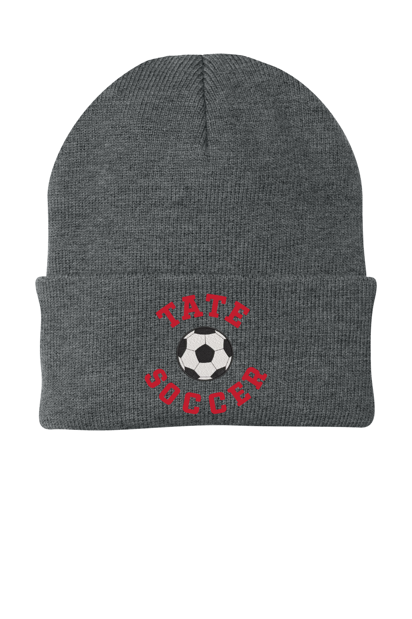 Tate Soccer Embroidered Beanie