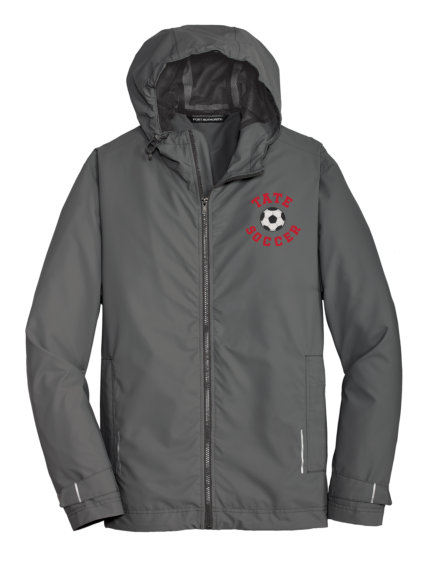 Tate Soccer Port & Company Embroidered Rain Jacket