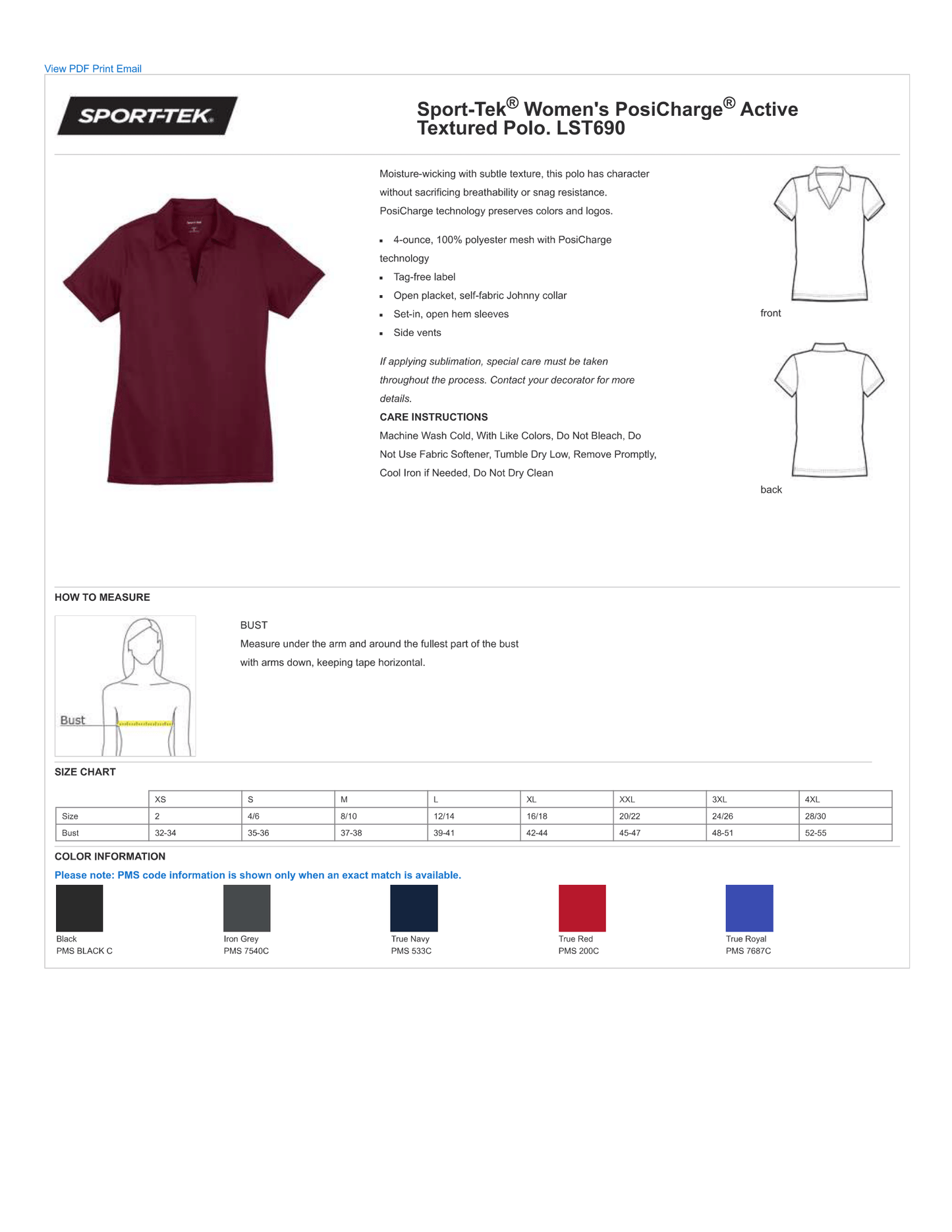 Levin Papantonio Port Authority Women's Dry Zone Grid Polo Oval Logo