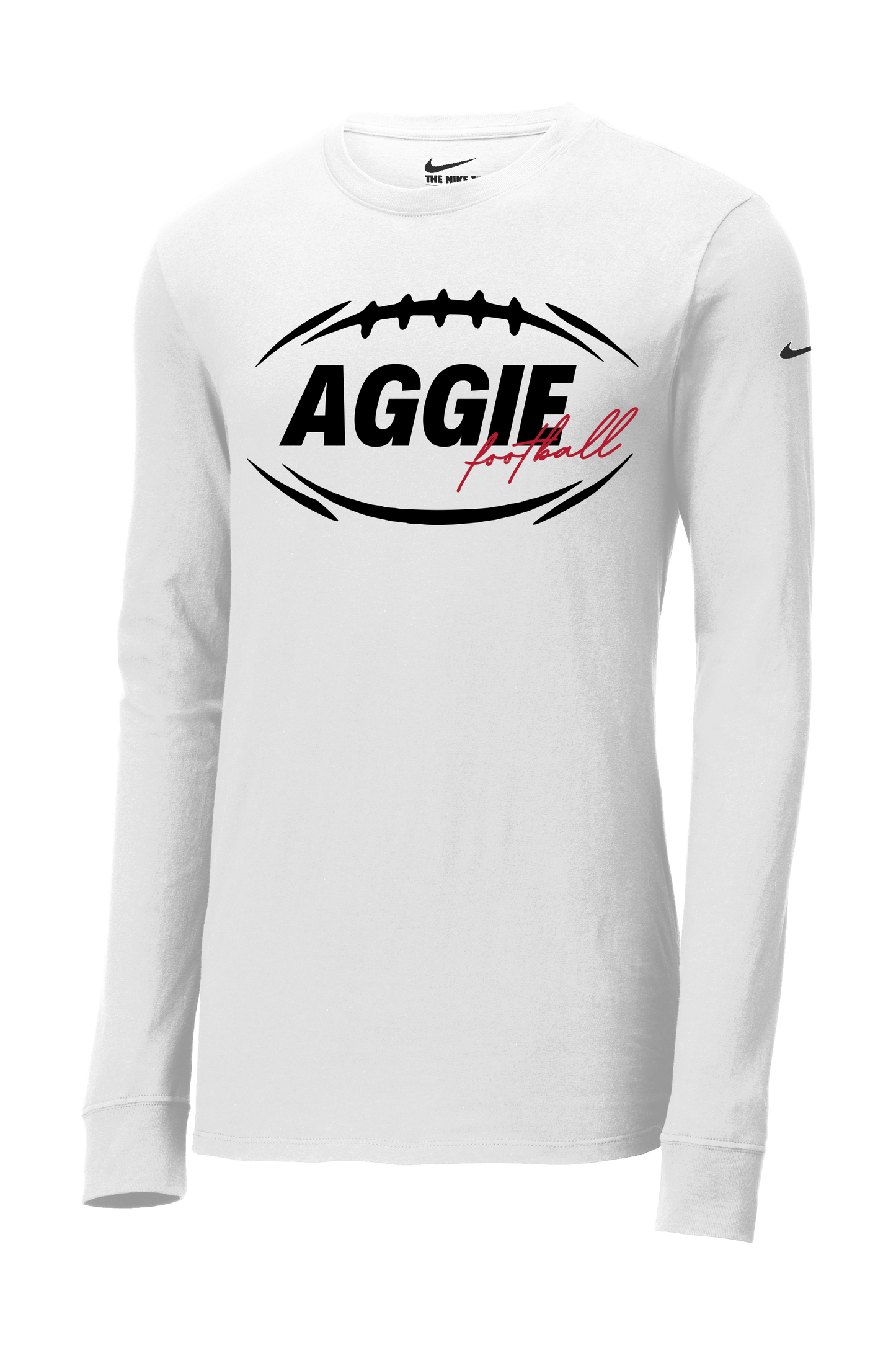 Aggie Football Nike Long Sleeve White T-Shirt
