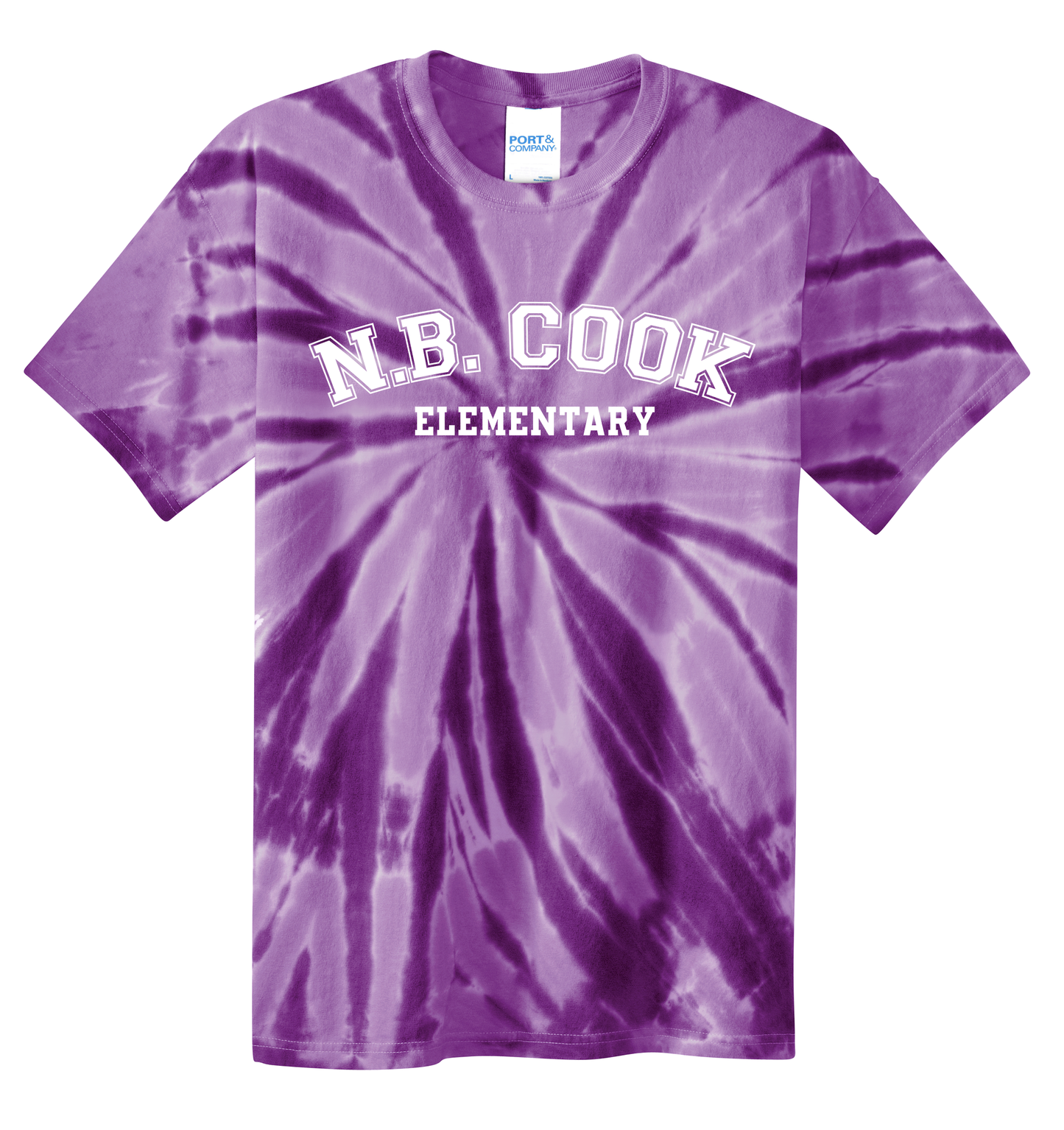 NB COOK ELEMENTARY PURPLE SWIRL T-SHIRT