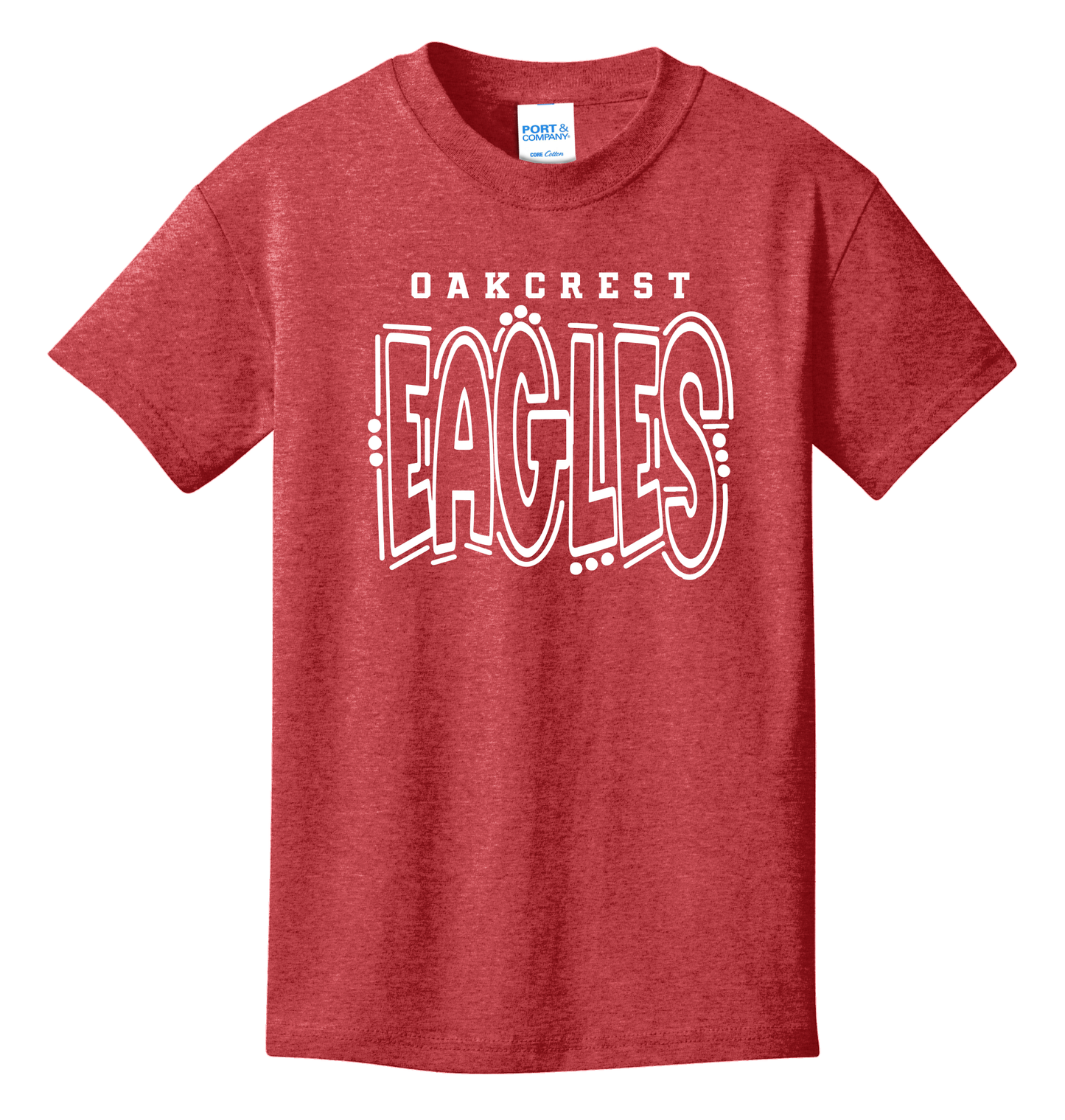 Oakcrest Elementary Heather Red T-Shirt