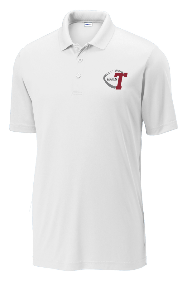 Aggie Embroidered Polo-White