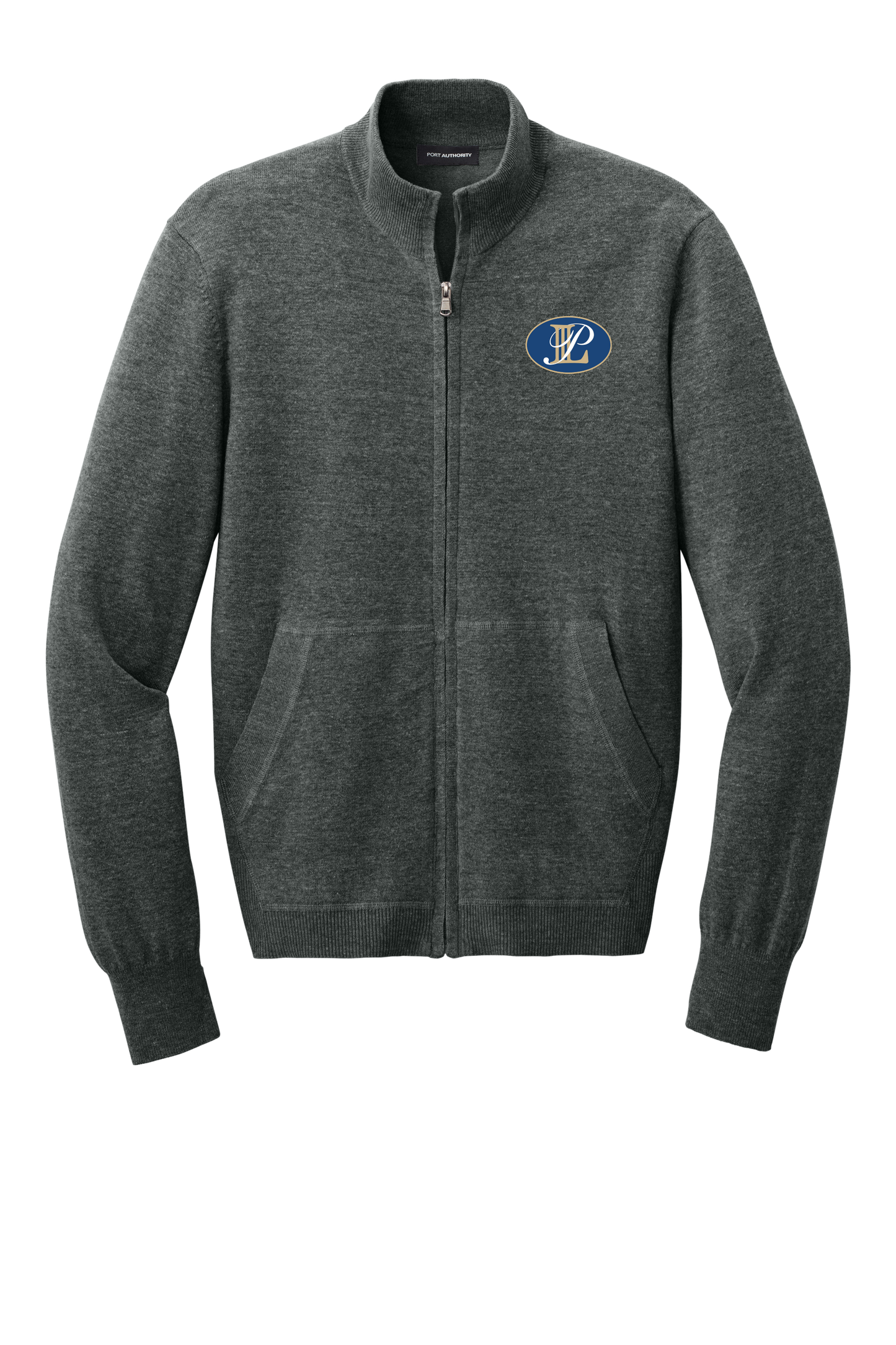 Levin Papantonio New Port Authority Easy Care Full-Zip Sweater