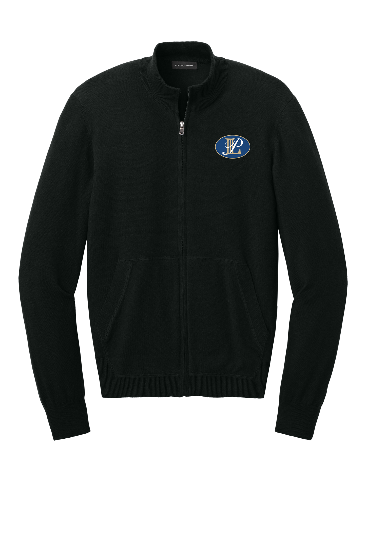 Levin Papantonio New Port Authority Easy Care Full-Zip Sweater