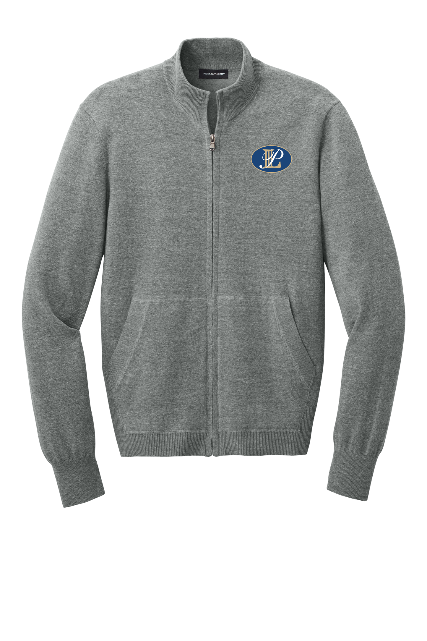 Levin Papantonio New Port Authority Easy Care Full-Zip Sweater