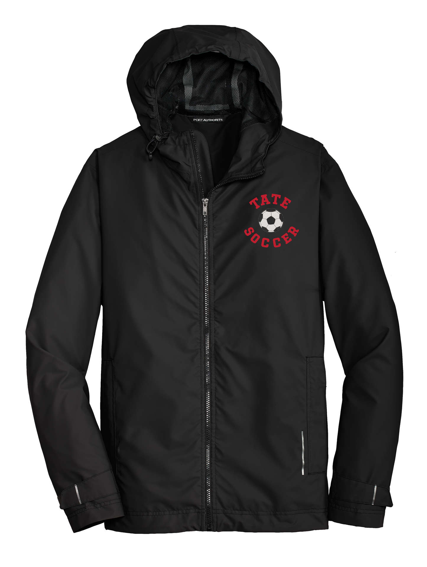 Tate Soccer Port & Company Embroidered Rain Jacket