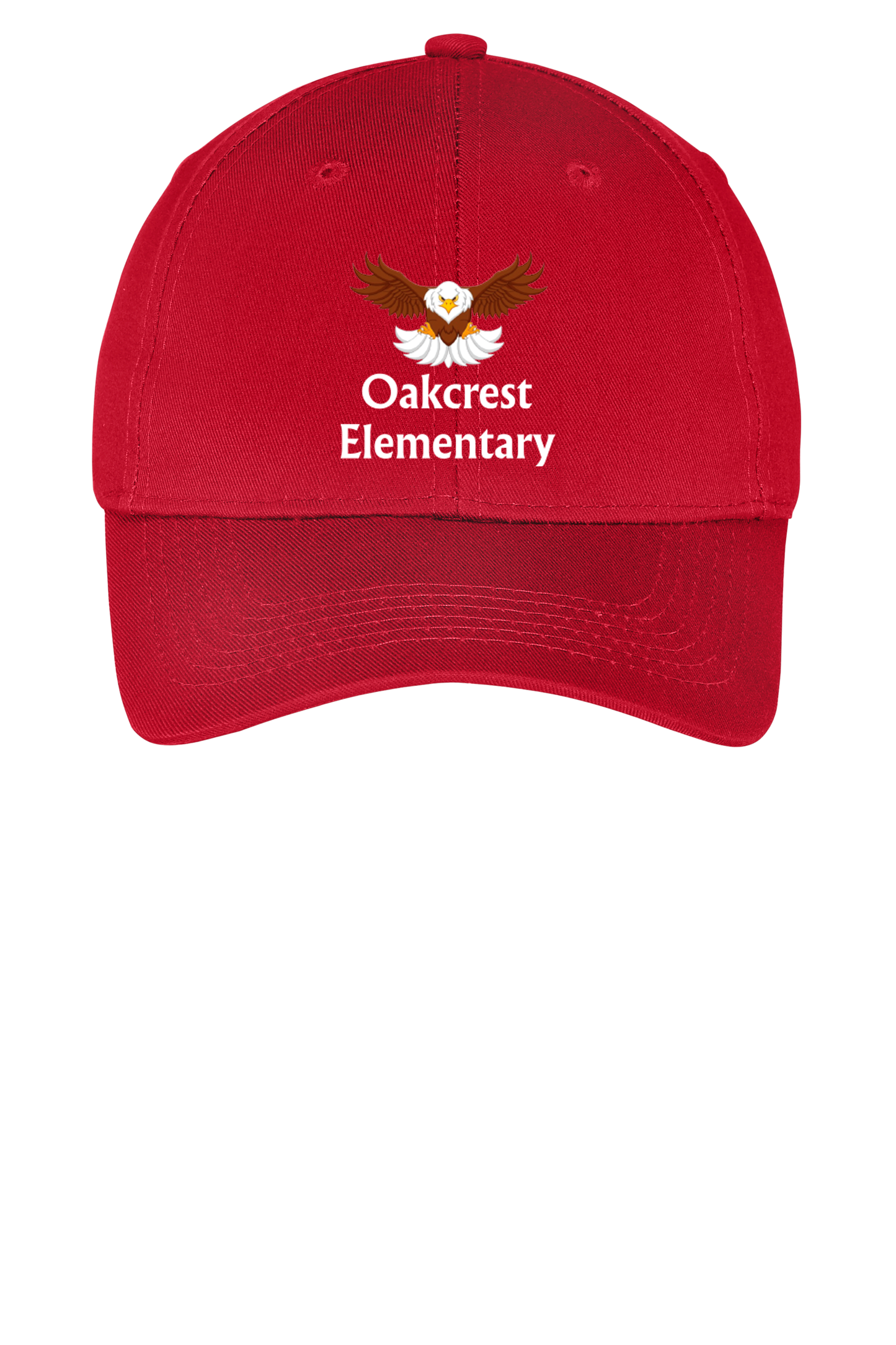 Oakcrest Elementary Embroidered Red Hat