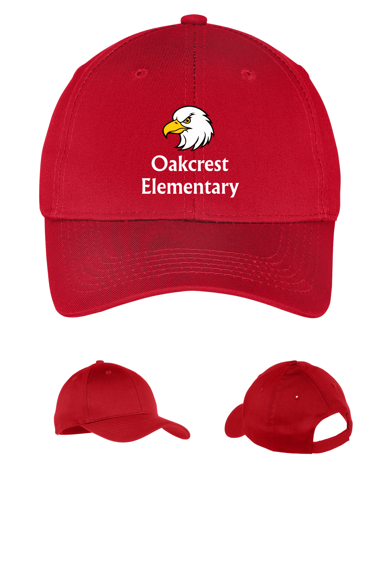 Oakcrest Elementary Embroidered Red Hat