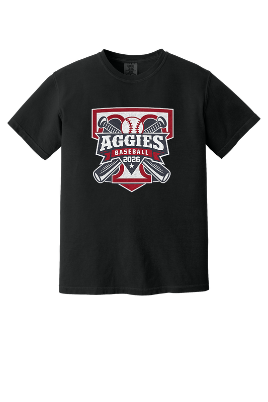 Tate Baseball 2026 Roster T-Shirt-Comfort Color