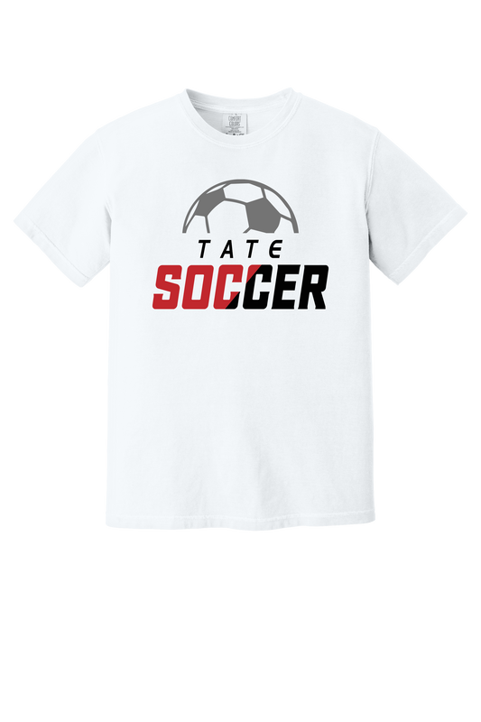 Tate Soccer White Short Sleeve T-Shirt