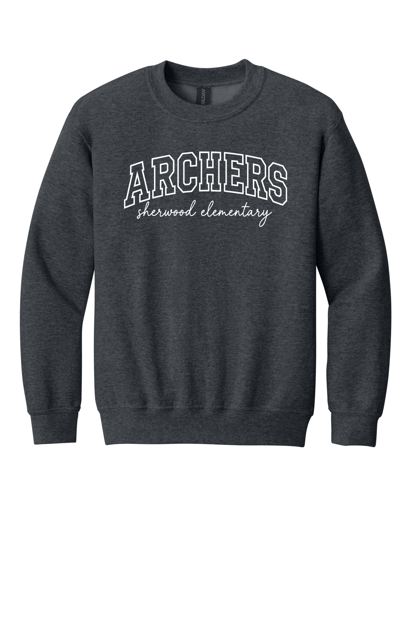 Archers Sherwood Elementary Crewneck Sweatshirt-Dark Heather Gray