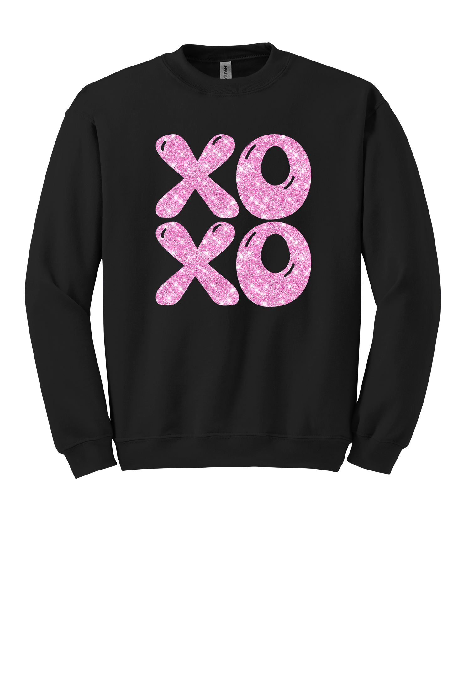 Faux Glitter XOXO Valentine Sweatshirt