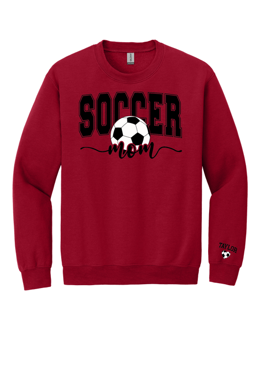Soccer Mom on Cardinal Sweatshirt