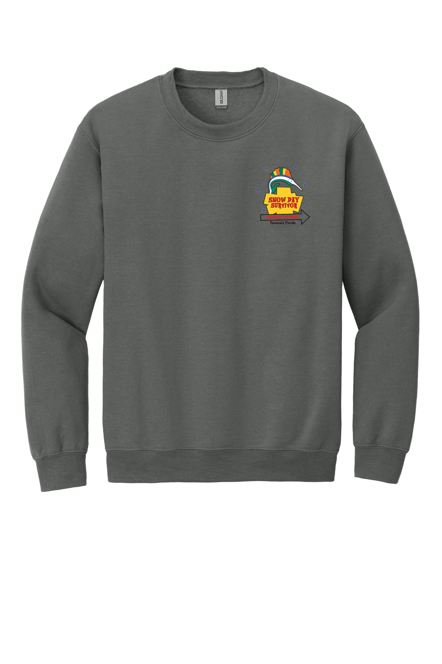 Pensacola Snow Day Survivor Sweatshirt-Gildan