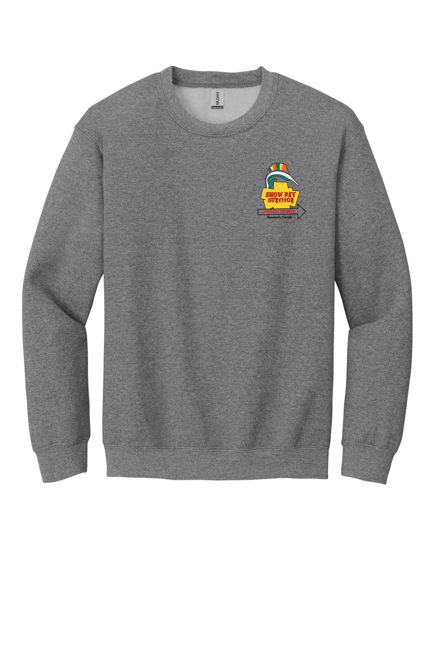 Pensacola Snow Day Survivor Sweatshirt-Gildan