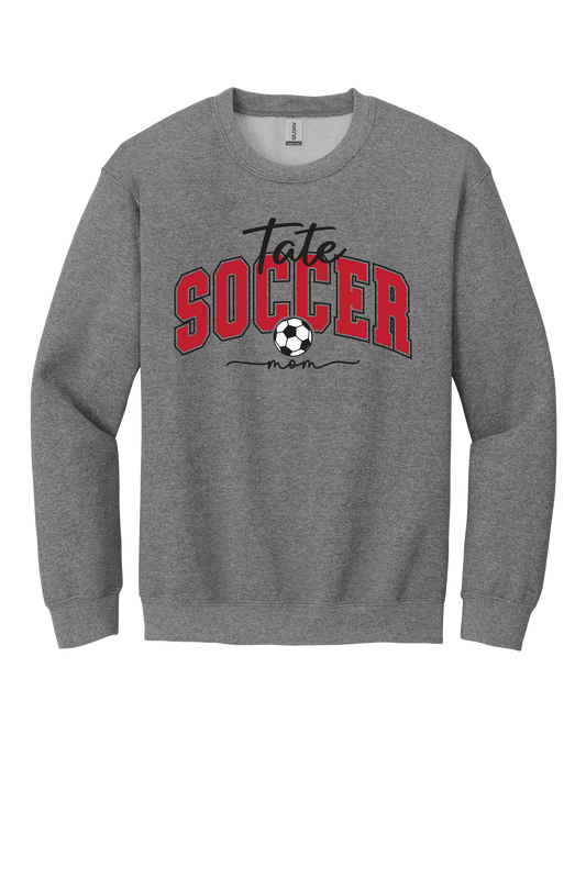 Tate Soccer on Graphite Heather Sweatshirt