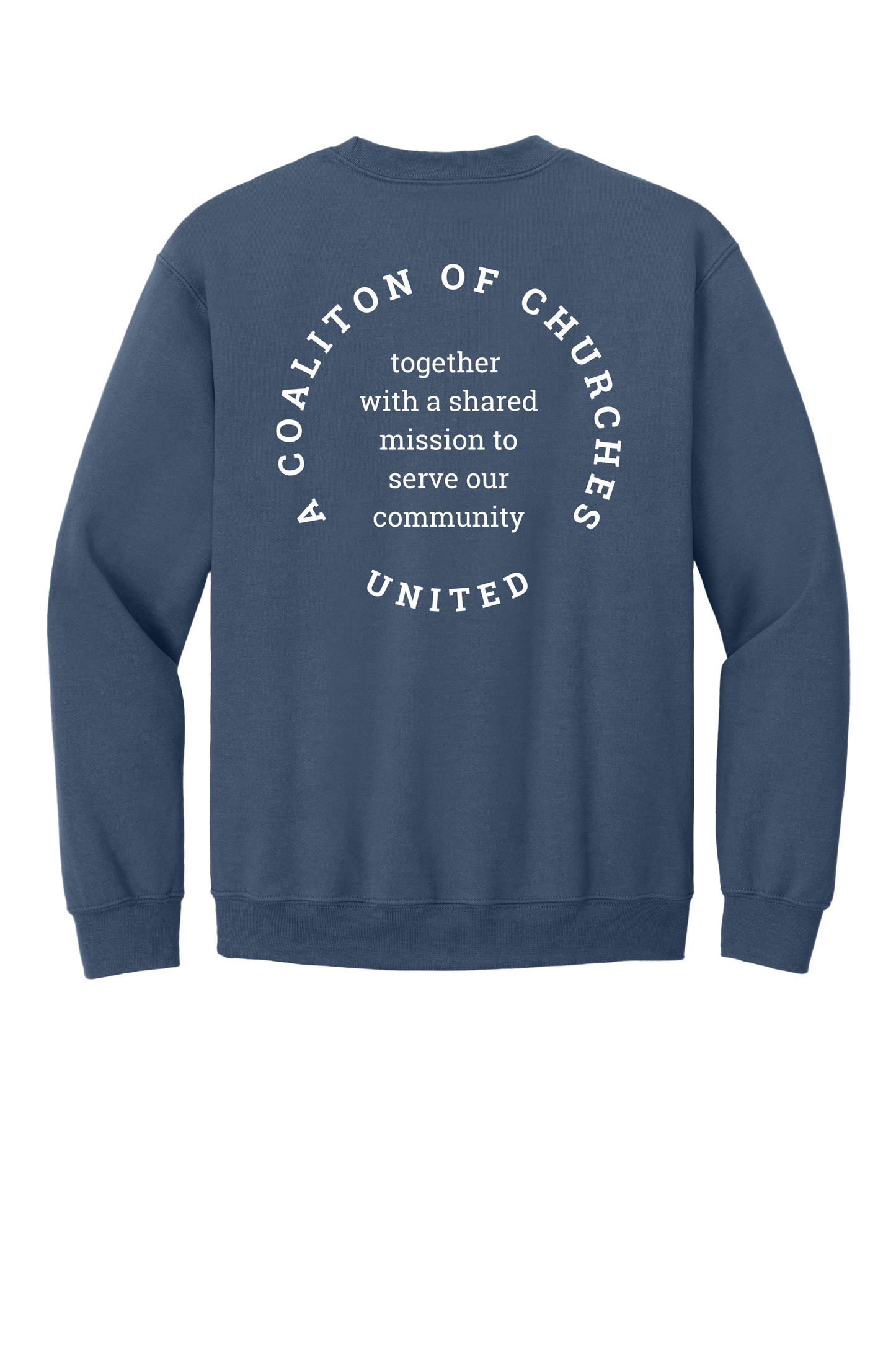 One Church Gildan - Heavy Blend™ Crewneck Sweatshirt-Indigo Blue