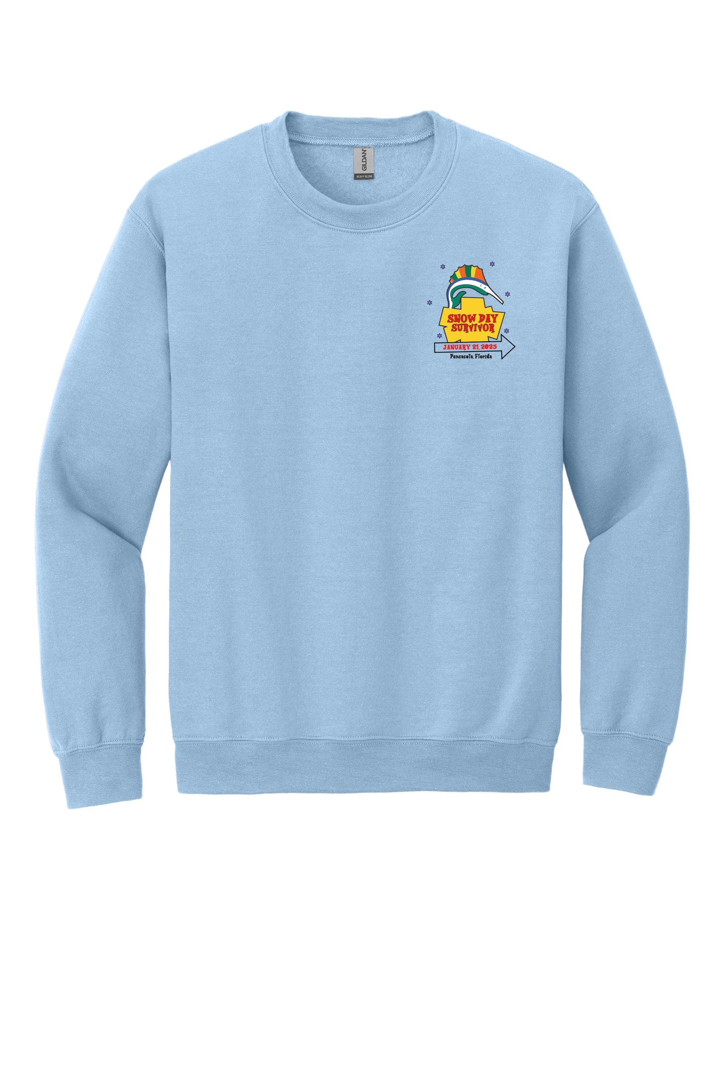 Pensacola Snow Day Survivor Sweatshirt-Gildan