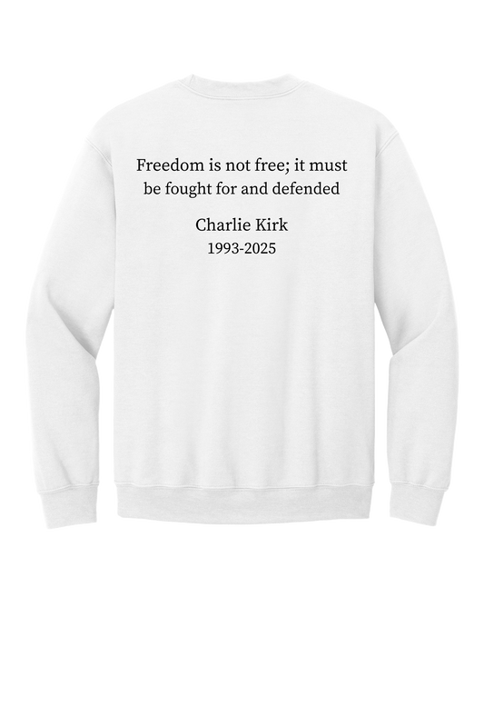 Freedom Is Not Free_Long Sleeve Sweatshirt-White
