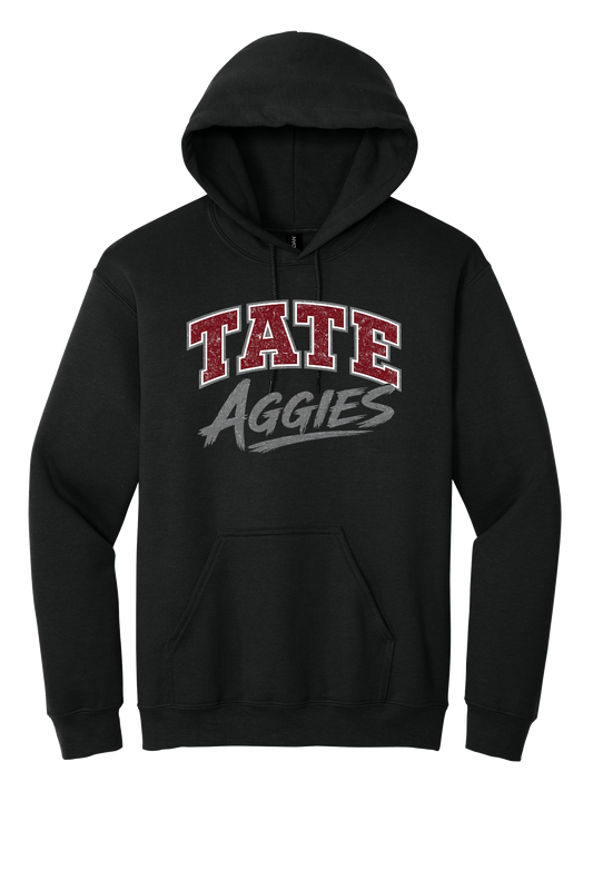 Tate Aggies Black Pullover Hoodie