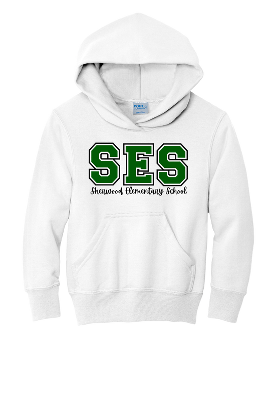 SES Sherwood Elementary School Cotton/Poly Blend Hoodie