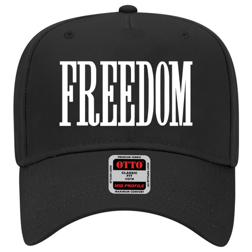 Freedom-Large Font 5 Panel Otto Cap