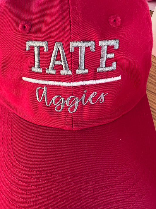 Tate Aggies Ladies Hat-Crimson