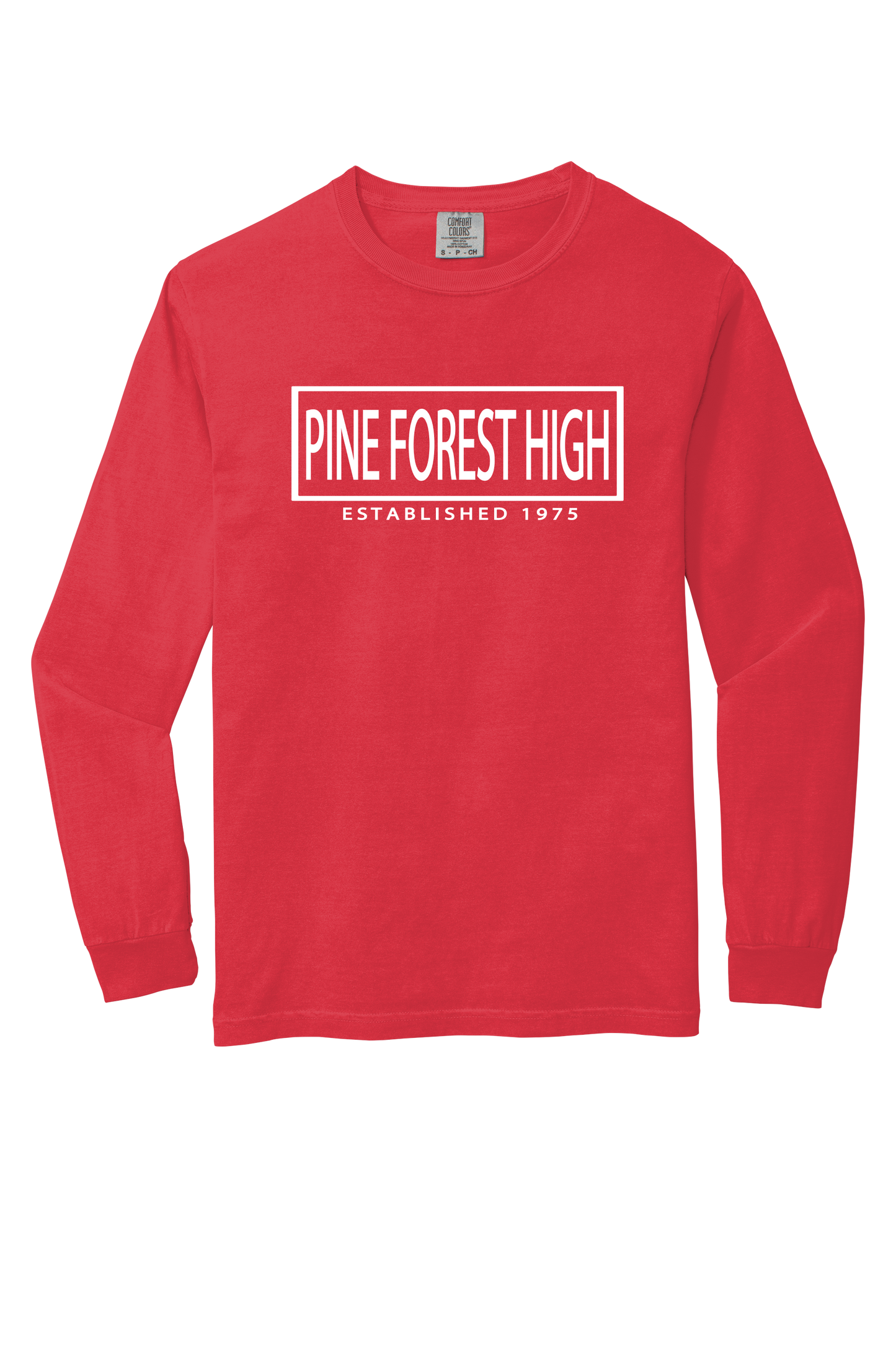 Pine Forest Comfort Colors Long Sleeve-Paprika