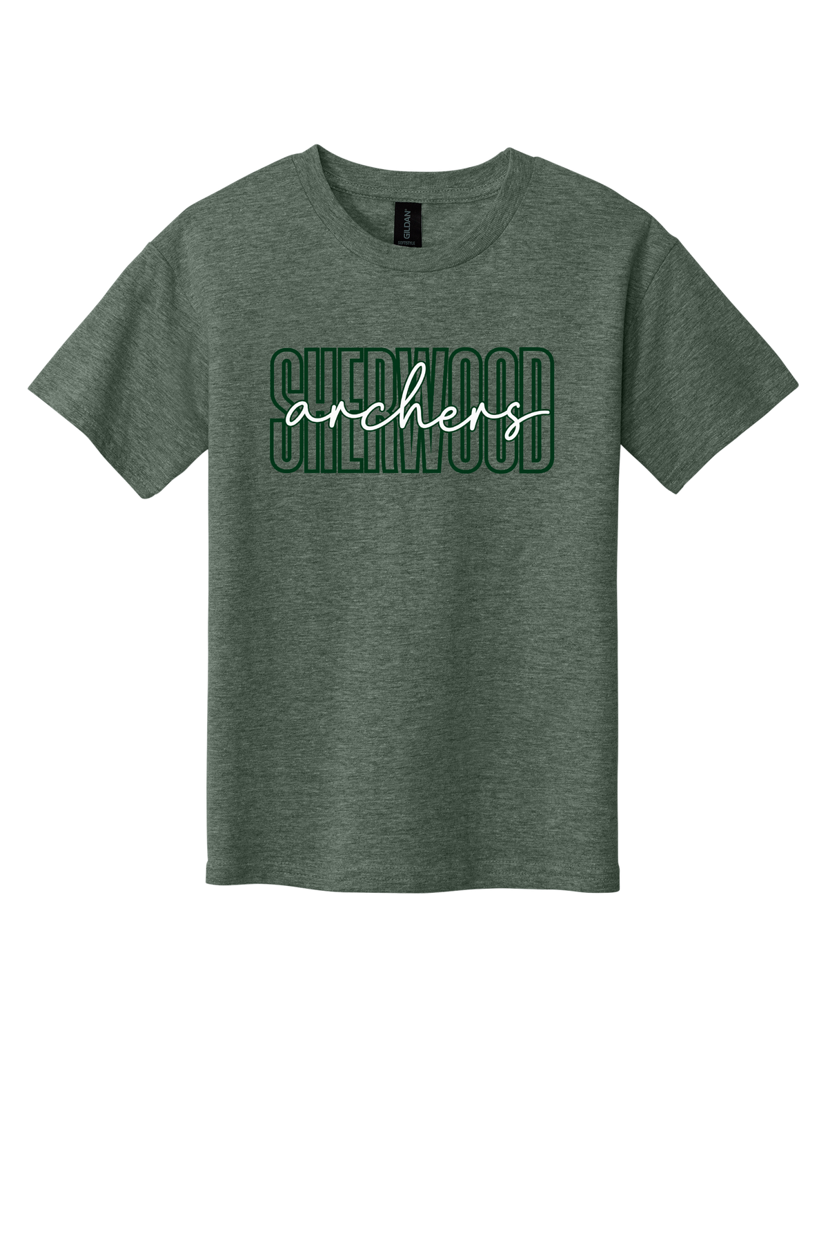 Sherwood Elementary T-Shirt – Heather Military Green