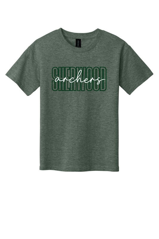 Sherwood Elementary T-Shirt – Heather Military Green