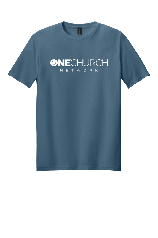 One Church Cotton T-Shirt-Indigo Blue