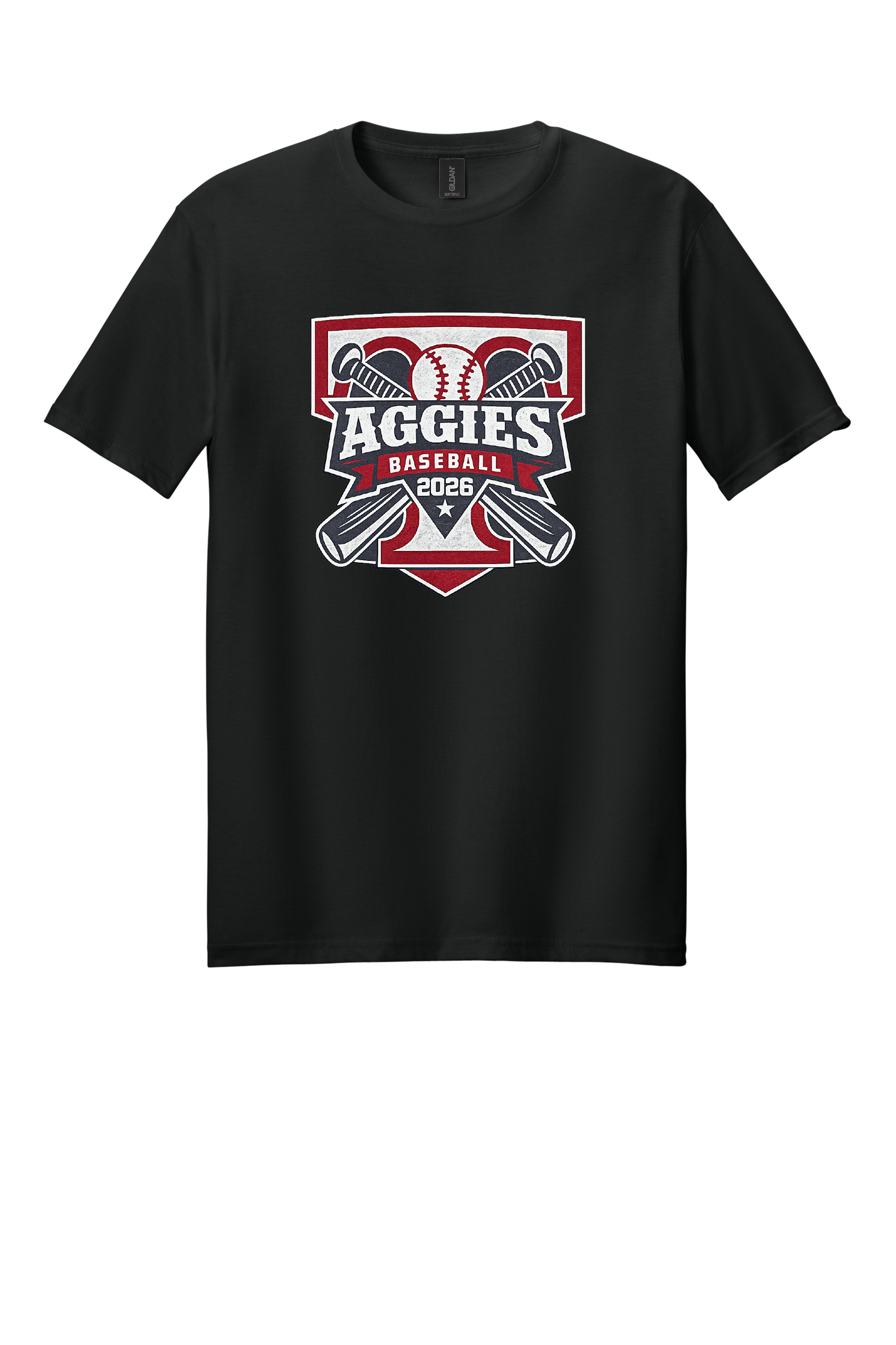 Tate Baseball 2026 Roster T-Shirt-Gildan Softstyle