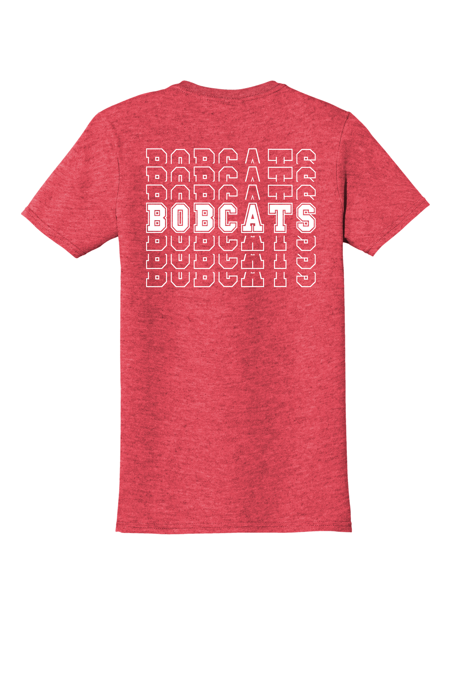 BAS Stacked Heather Red T-Shirt