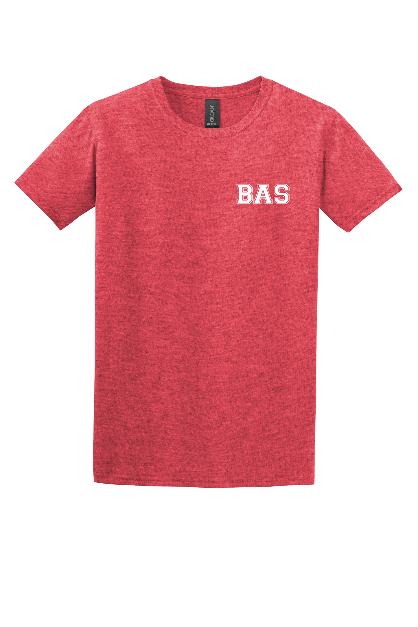 BAS Stacked Heather Red T-Shirt