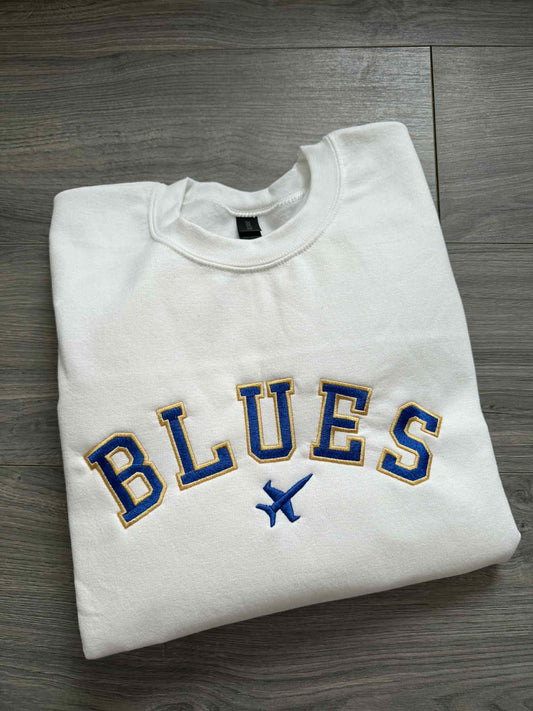 Blues Embroidered Sweatshirt