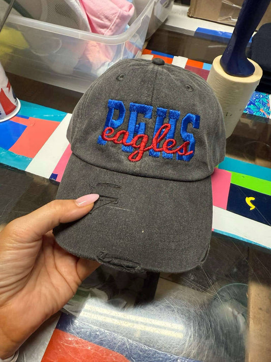 PFHS Eagles Distressed Hat