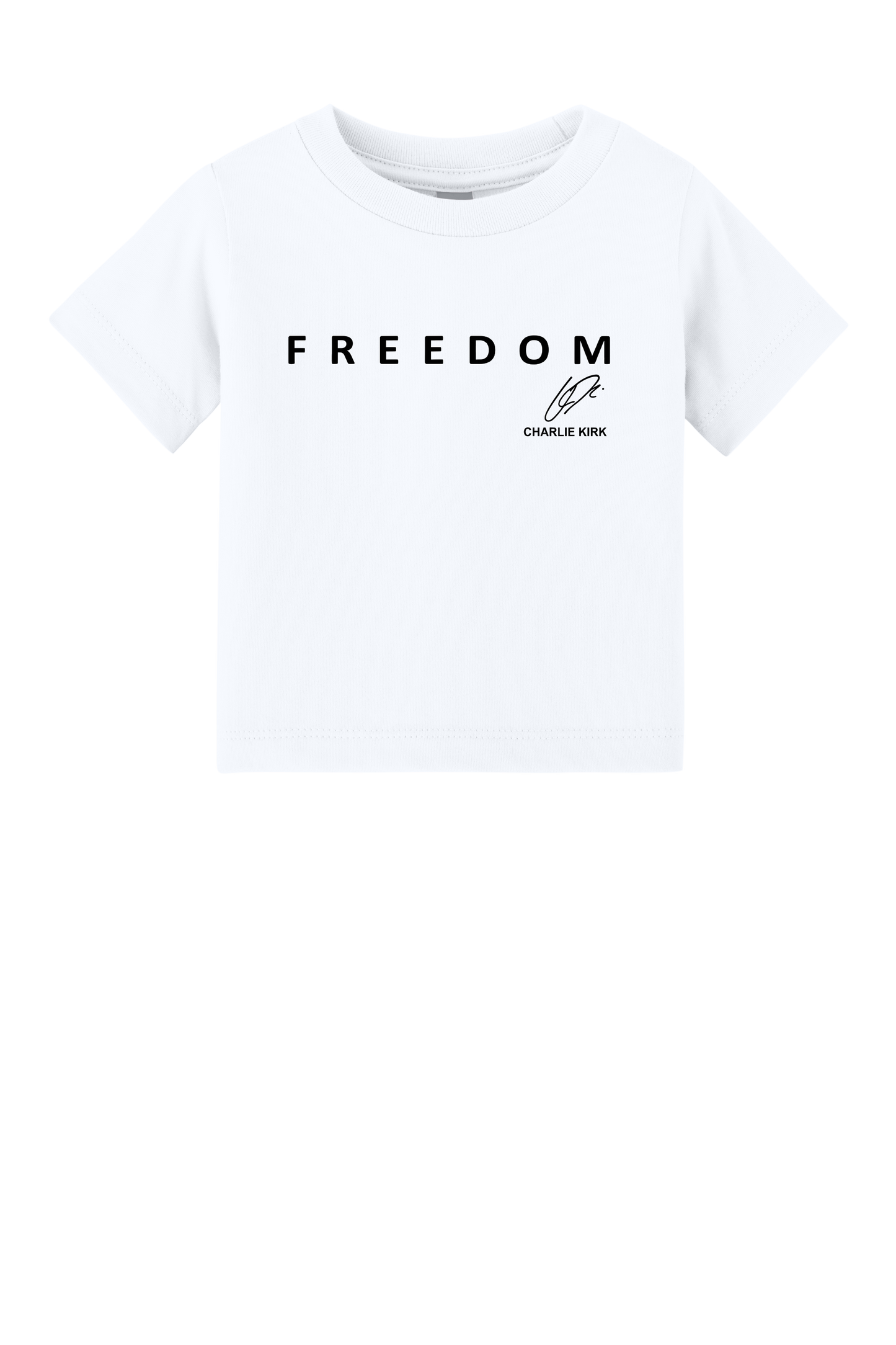 Freedom Toddler Shirt-White