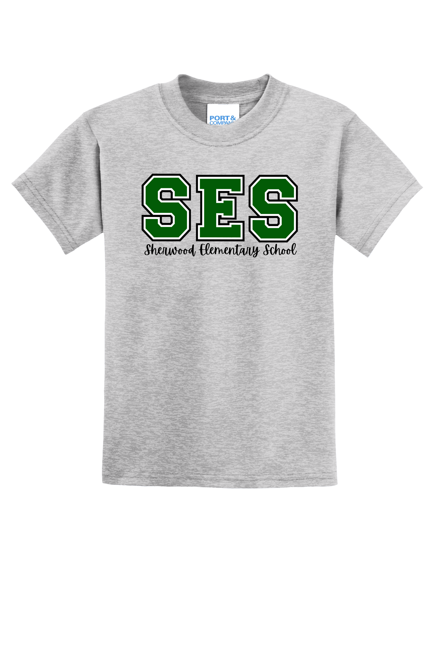 SES Sherwood Elementary School Cotton/Poly Blend T-Shirt