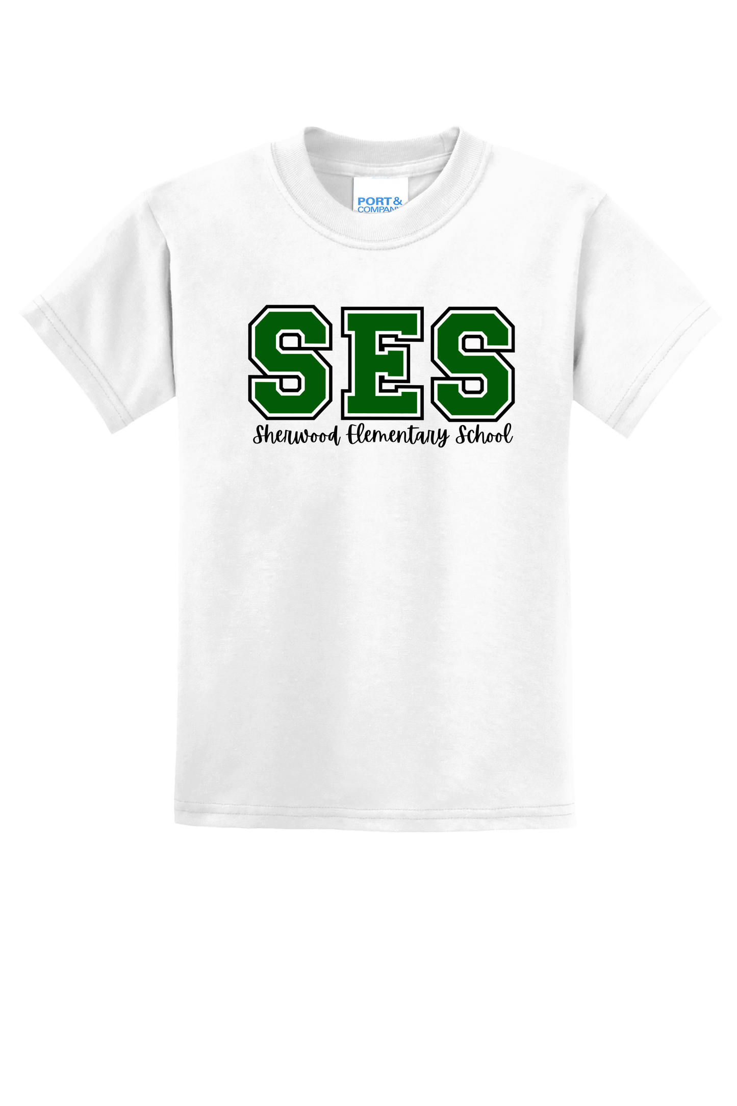 SES Sherwood Elementary School Cotton/Poly Blend T-Shirt