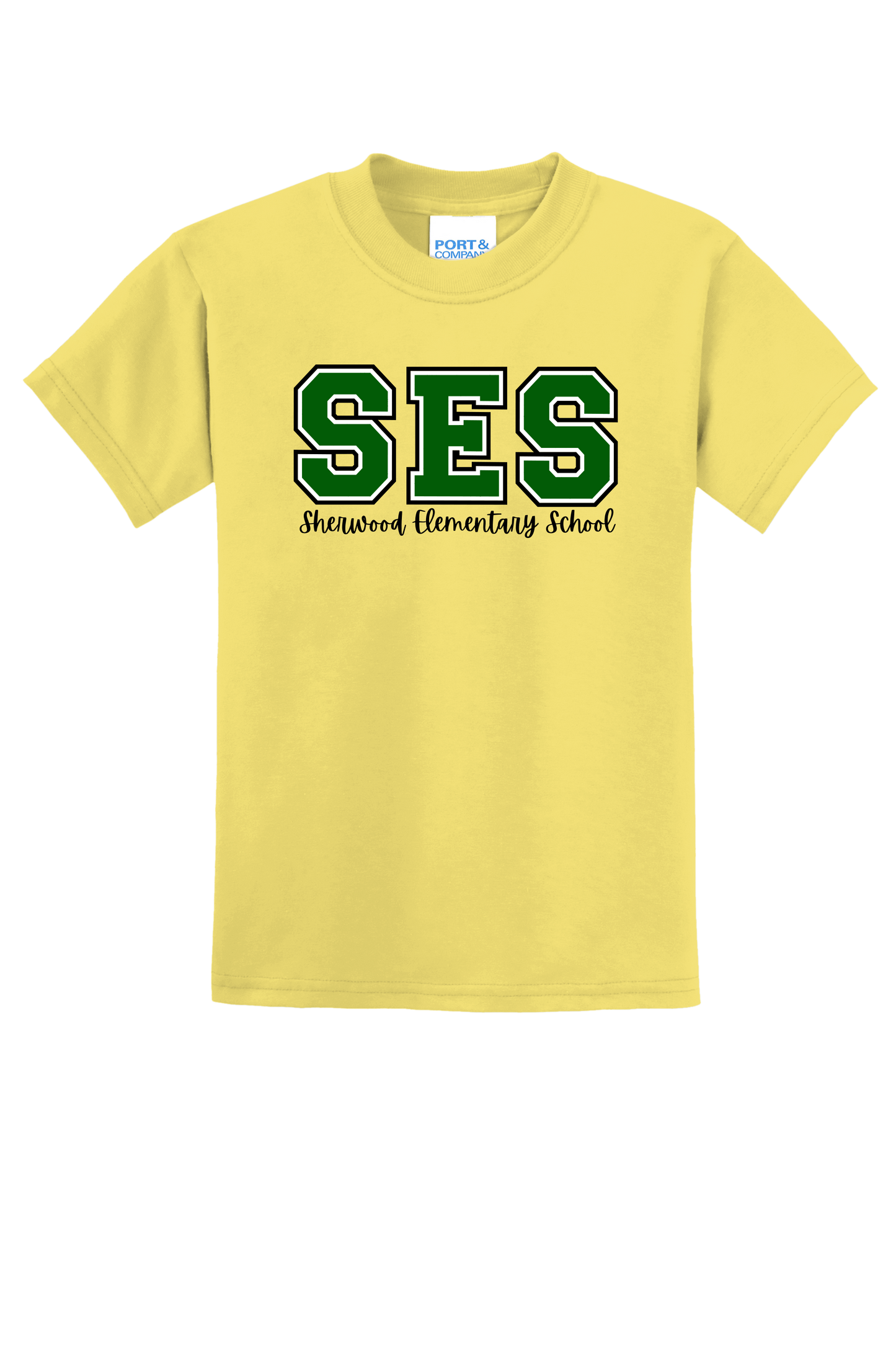 SES Sherwood Elementary School Cotton/Poly Blend T-Shirt